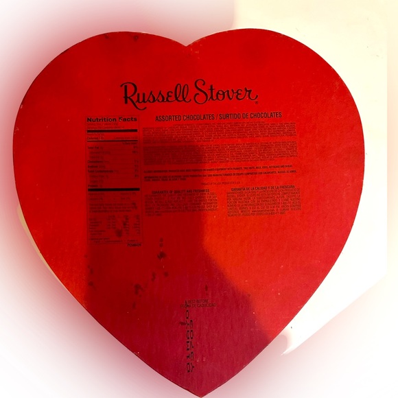 VTG RUSSELL STOVER VALENTINE FANCY HEART CHOCOLATE BOX RIBBON LACE ROSE 12” LOVE - Picture 2 of 9
